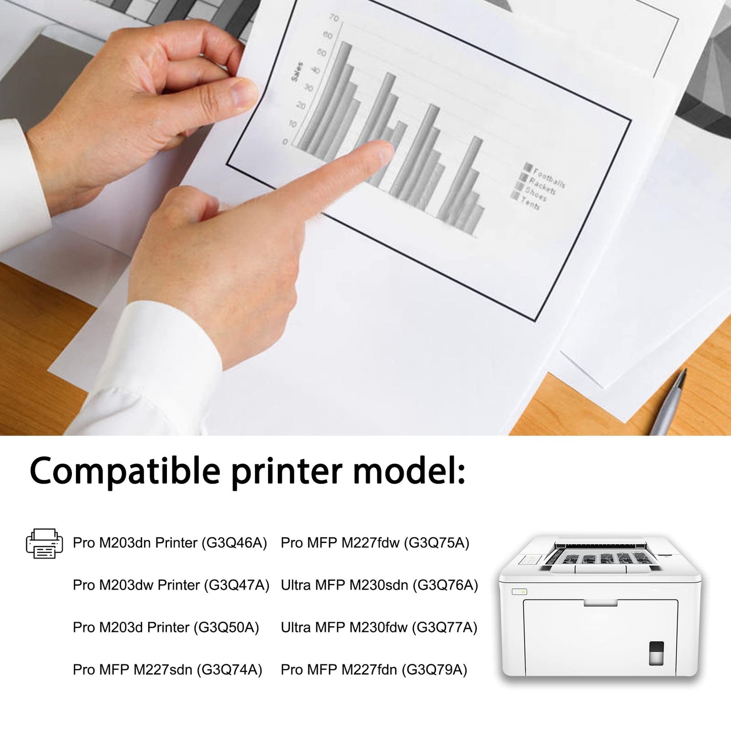 1-Pack Black 32A  CF232A Drum Unit Toner Not Include) Compatible Replacement for HP Pro MFP M203d G3Q50A) MFP M227sdn G3Q74A) MFP M227fdw G3Q75A) Printer Drum Unit  Sold by Yifanink