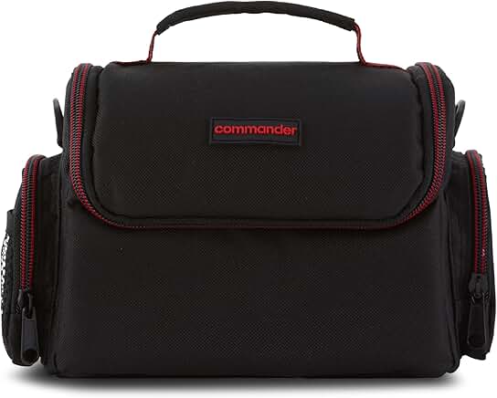 Medium water-resistant padded camera bag for travel