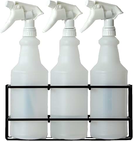 Wall Mount Spray Bottle Rack for 32 oz Bottles