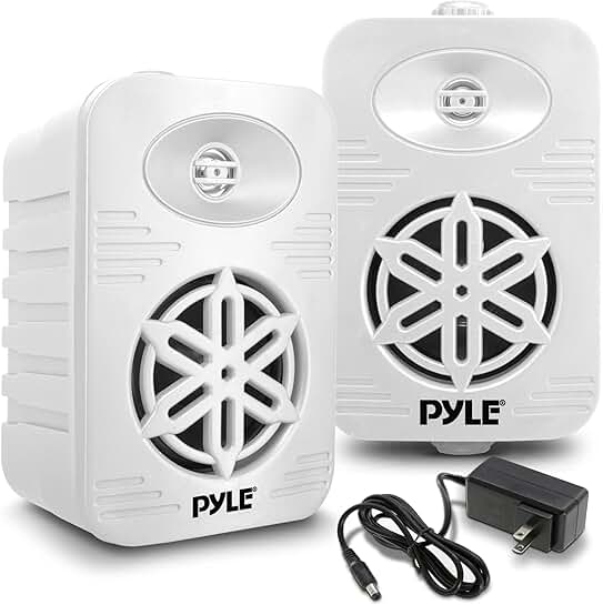 Waterproof Bluetooth Indoor and Outdoor Speakers Pair