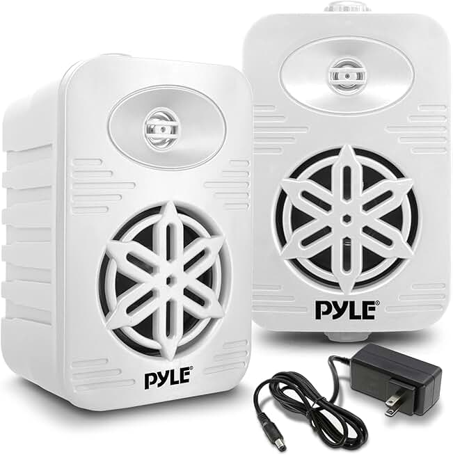 Waterproof Bluetooth Indoor and Outdoor Speakers Pair