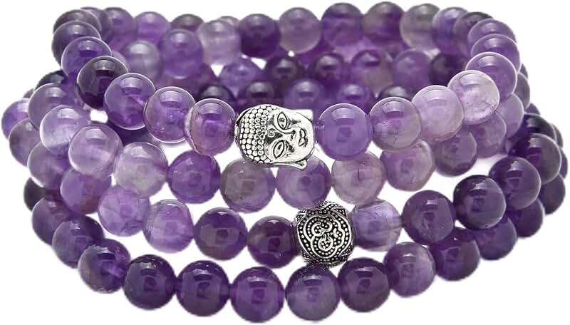Buddha Charm Meditation Prayer Beads Bracelet or Necklace