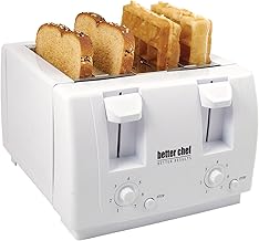 4-Slice Toaster with Dual Controls and Crumb Tray