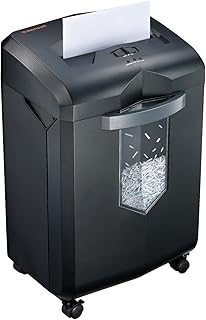 Heavy Duty Cross-Cut Paper Shredder with 18 Sheets and 6-Gallon Basket