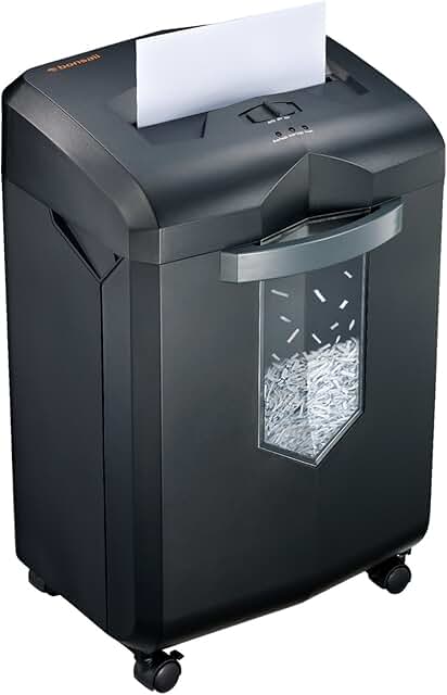 Heavy Duty Cross-Cut Paper Shredder with 18 Sheets and 6-Gallon Basket