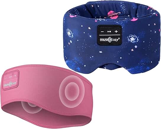 Wireless Sleep Mask with Headphones and Adjustable Band
