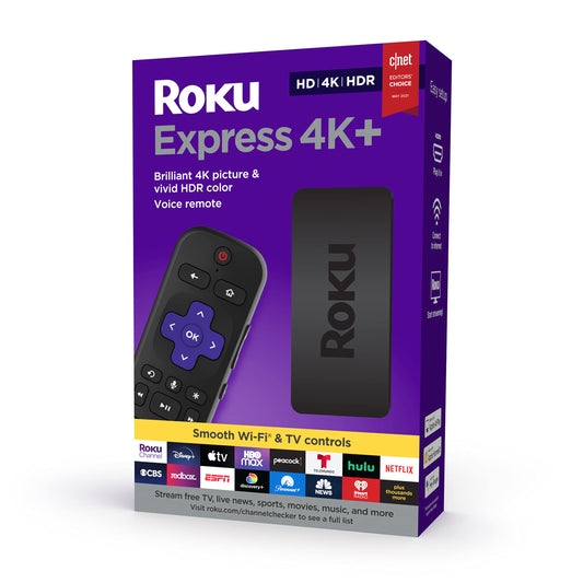 Streaming Media Player HD 4K HDR with Voice Remote and HDMI Cable