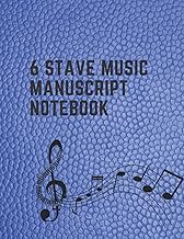 Music Notebook with 6 Stave Pages