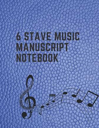 Music Notebook with 6 Stave Pages