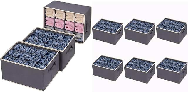 12-Slot Jeans and Clothes Organizer for Wardrobe