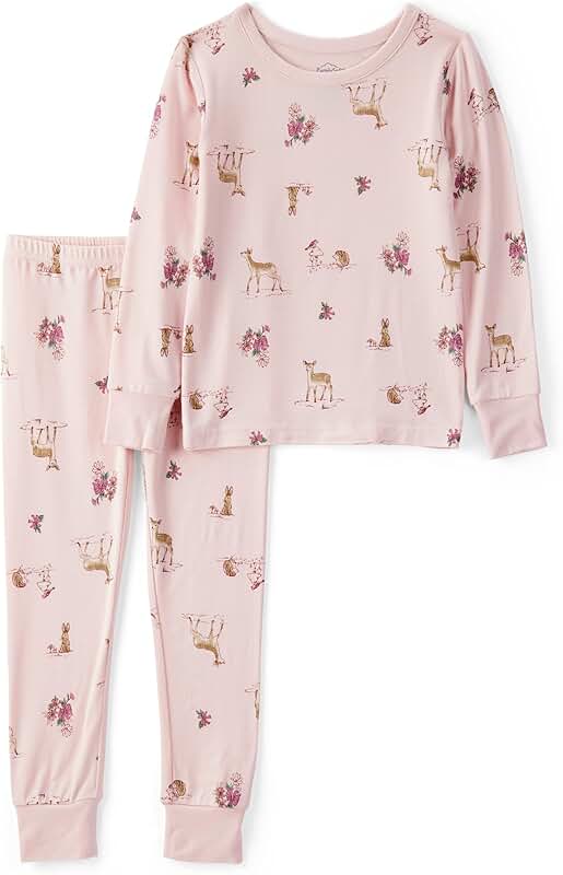 Baby Girls' Soft Long-Sleeve Pajama Set