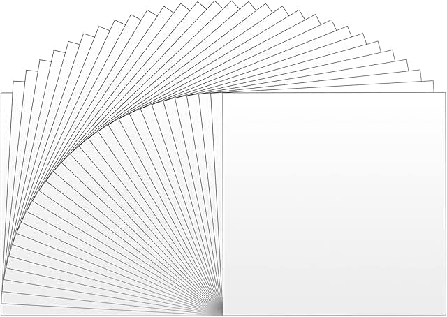 Matte White Permanent Vinyl 30 Pack 12x12 Inches