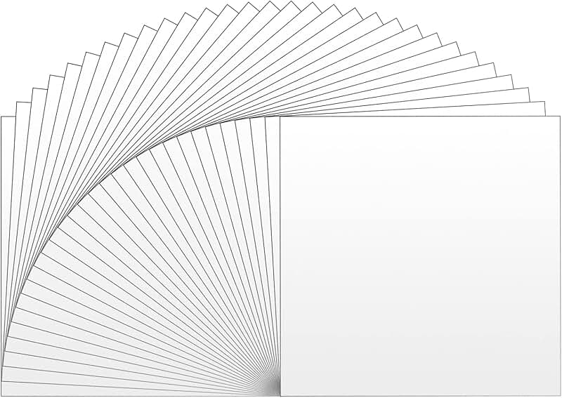 Matte White Permanent Vinyl 30 Pack 12x12 Inches