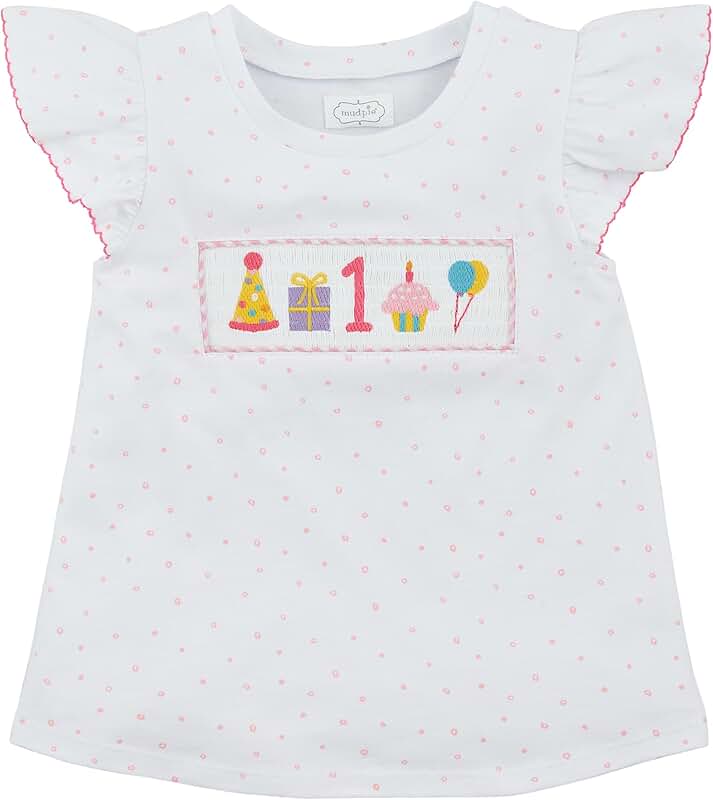 Kids' Smocked Birthday T-Shirt, 12-18 Months