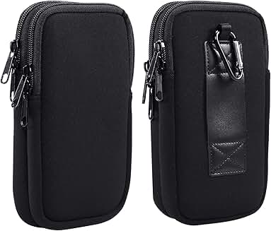 Dual Neoprene Phone Case with Belt Loop for Two Phones