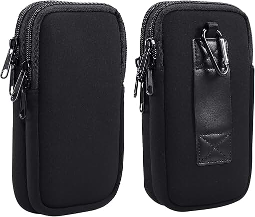 Dual Neoprene Phone Case with Belt Loop for Two Phones