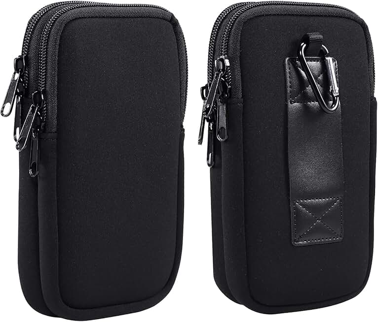 Dual Neoprene Phone Case with Belt Loop for Two Phones