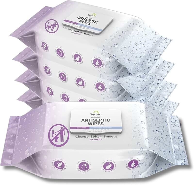 Thick Antibacterial Body and Hand Wipes for Adults and Babies