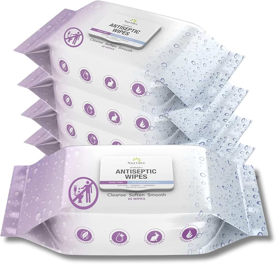 Thick Antibacterial Body and Hand Wipes for Adults and Babies