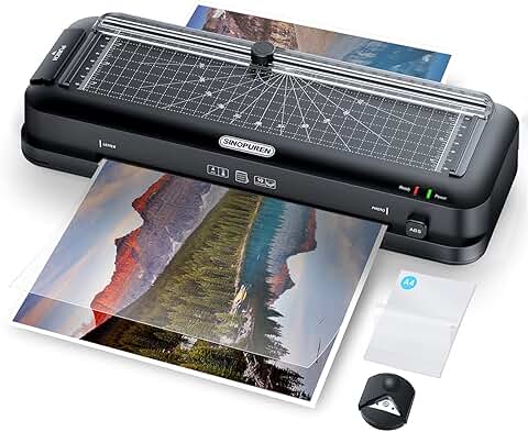 9-Inch Thermal Laminator with Trimmer, Punch, Rounds