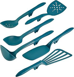6-Piece Nonstick Kitchen Utensil Set in Teal