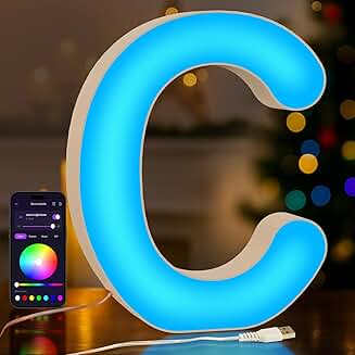 USB LED Alphabet Light with Music Sync for Wall Decor