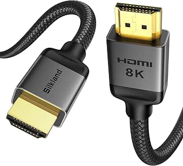 Long 10K/8K HDMI 2.1 Cable 50ft, Ultra High Speed, 8K/4K HDR
