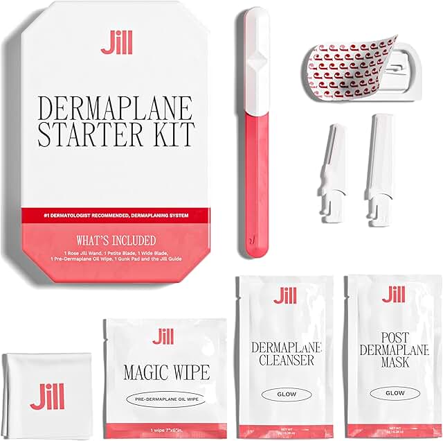 Dermaplane Starter Kit for Women with Razor and Skincare