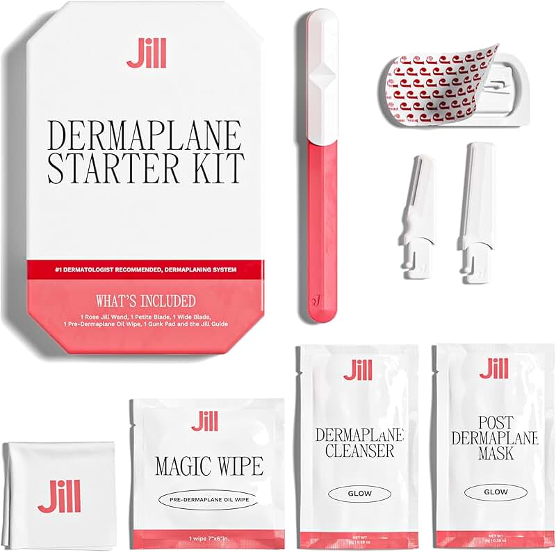 Dermaplane Starter Kit for Women with Razor and Skincare
