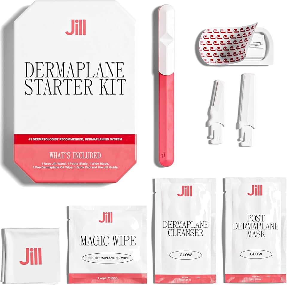Dermaplane Starter Kit for Women with Razor and Skincare