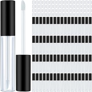 100 Clear 10ml Lip Gloss Tubes with Wands and Inserts