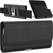 Leather belt clip holster for Galaxy S21 Ultra, S20 Ultra, XCover6 Pro, XCover7