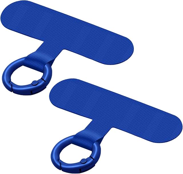 Royal Blue Phone Tether Tab, 2 Pack, No Adhesive