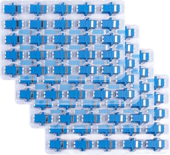 200 Pack LC Duplex Fiber Optic Cable Connectors