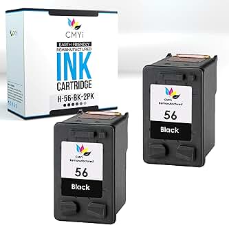 Black Ink Cartridge for Various HP Printers