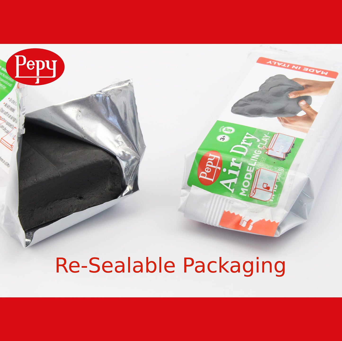 3 Pack European Air Dry Modeling Clay Set 1.1 lb Bars