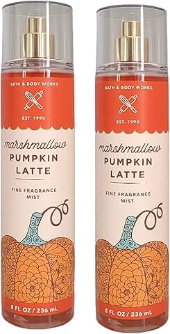 Set of 2 Marshmallow Pumpkin Latte Fragrance Mists, 8 oz