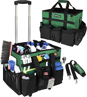 Large Rolling Cleaning Caddy with Wheels