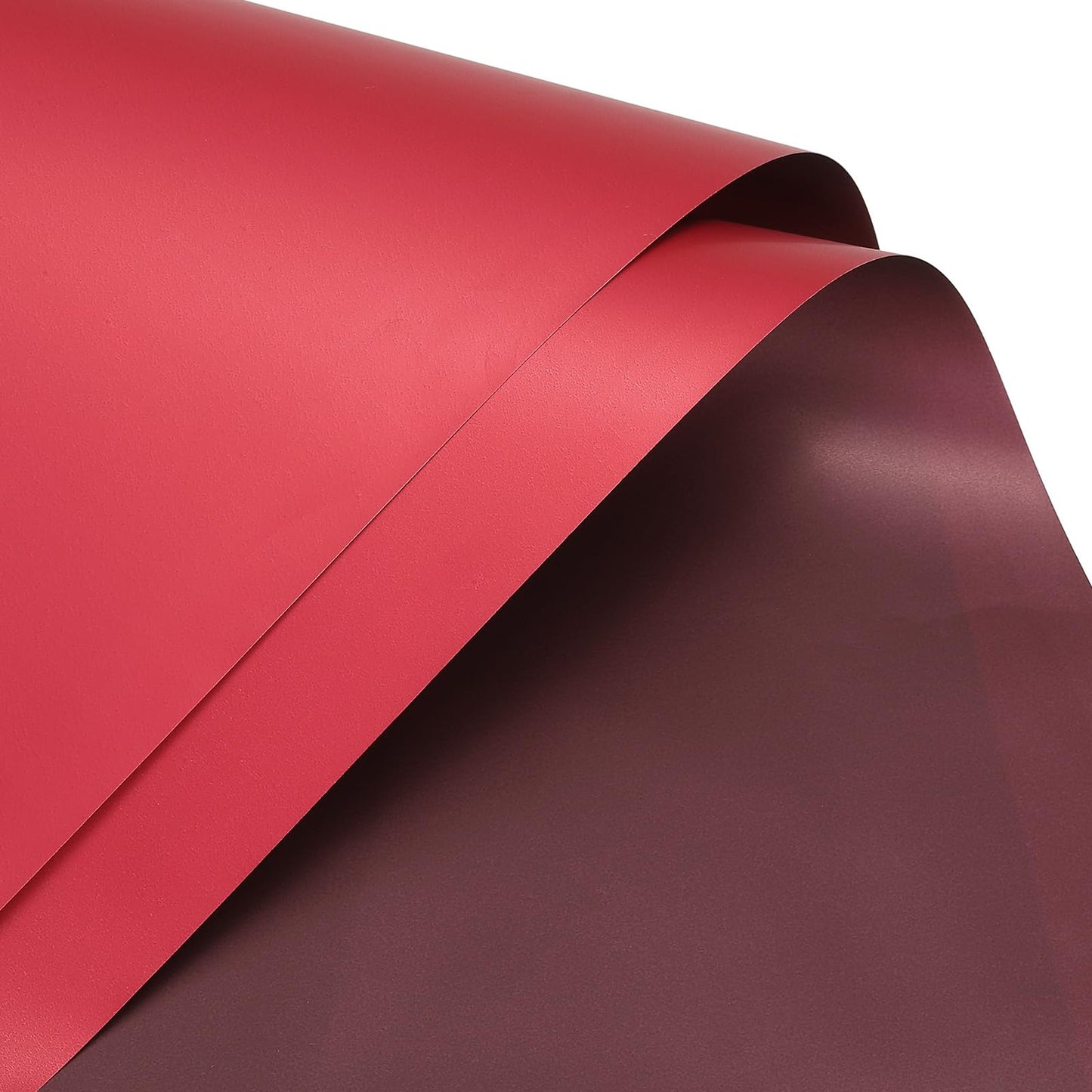 10-Piece Waterproof Double Sided Color Flower Wrapping Paper