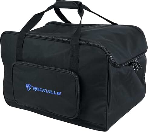 Speaker bag for 10-inch DJ equipment with stand storage