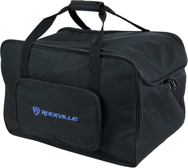 Speaker bag for 10-inch DJ equipment with stand storage