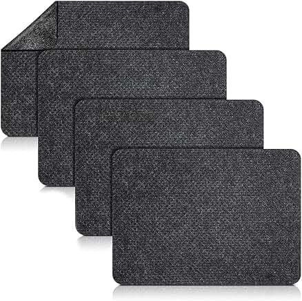 Set of four heat-resistant mats for kitchen appliances
