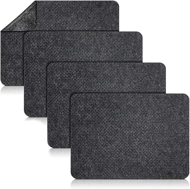 Set of four heat-resistant mats for kitchen appliances