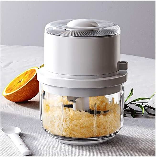 Electric Food Chopper with Stainless Steel Blades