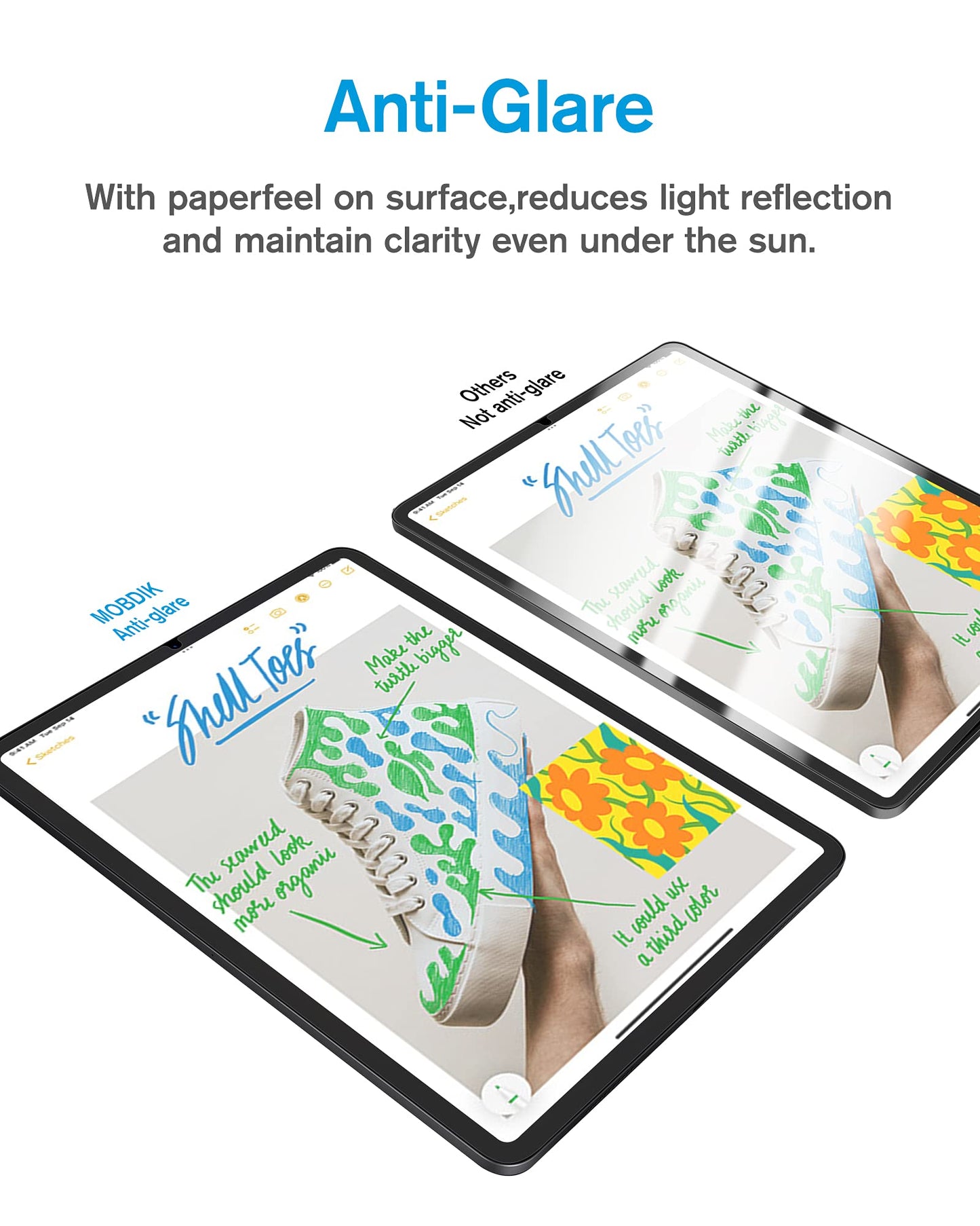 [2 Pack] Paperfeel Screen Protector Compatible with iPad Mini 6 2021 (6th Generation, 8.3 Inch), Anti-Glare/Scratch Resistant Matte Film for Drawing/Writing, Compatible with Apple Pencil