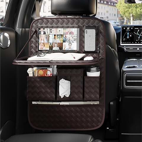 Back Seat Car Organizer with Tray and Tablet Holder