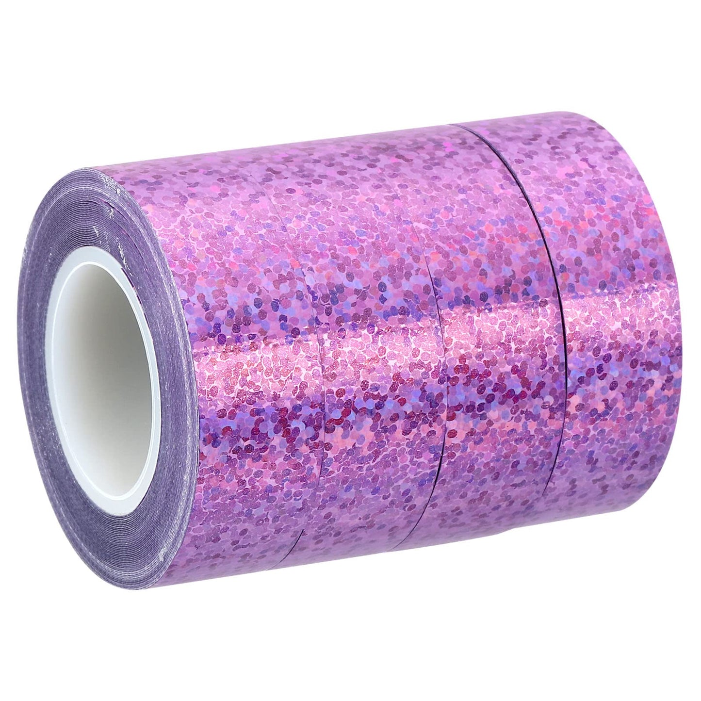 Holographic Tape Set 15mm x 5m 4 Pack Pink Purple