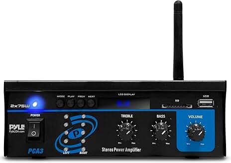 Mini Stereo Amplifier System with Bluetooth and EQ