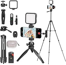 Upgraded Vlogging Kit with Wireless Microphone and Tripod