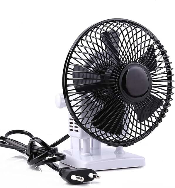 Mini Electric Desk Fan with Adjustable Speed